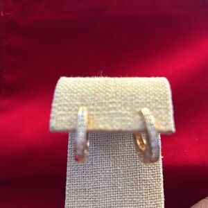 18karat Rolled gold CZ earrings